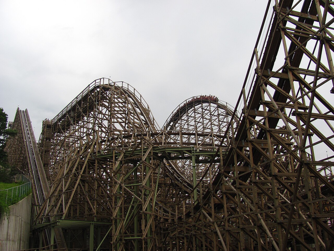 T Express wooden roller coaster at Everland in Yongin