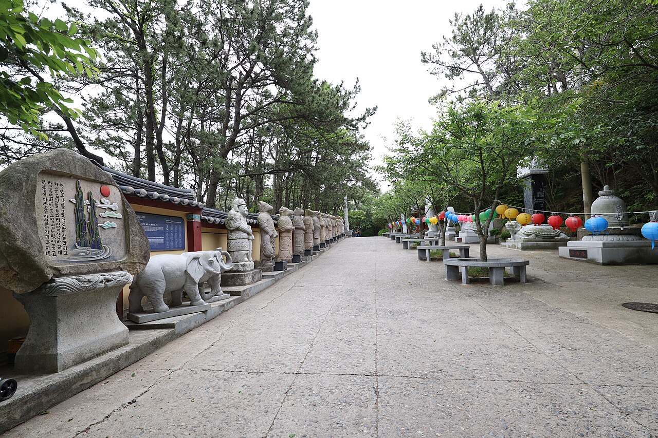 Approach to Haedong Yonggungsa Temple on the Busan coast
