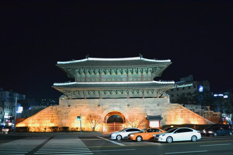 Heunginjimun (Dongdaemun) Gate, a short walk from the Dongdaemun station lockers