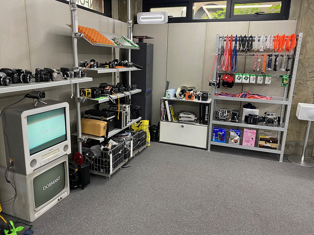 A shop in Seongsu Seoul typical of the area where seongsu luggage storage lockers are at the nearby stations